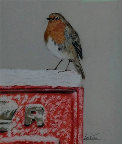 Keiran Hodge Art - Christmas Robin
